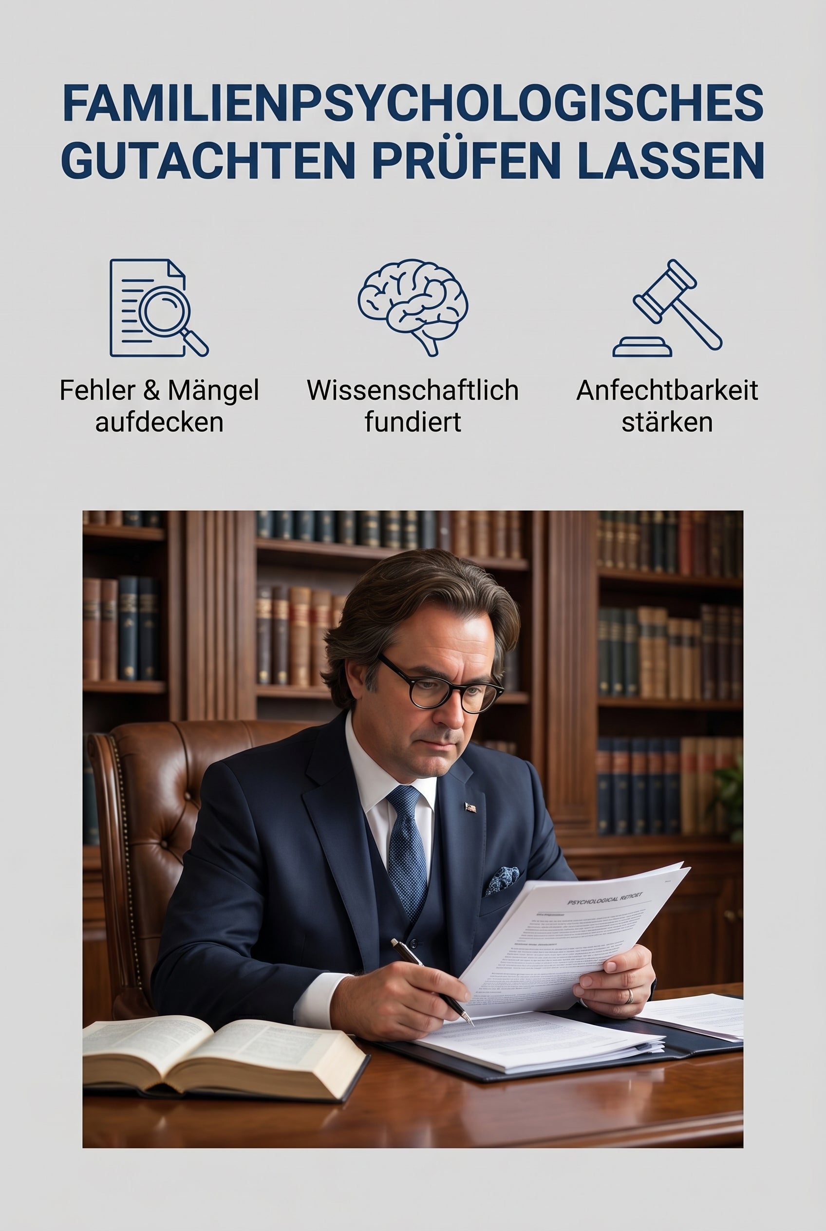 Gutachten prüfen und anfechten - Kurzrezension familienpsychologisches Gutachten 620 €
