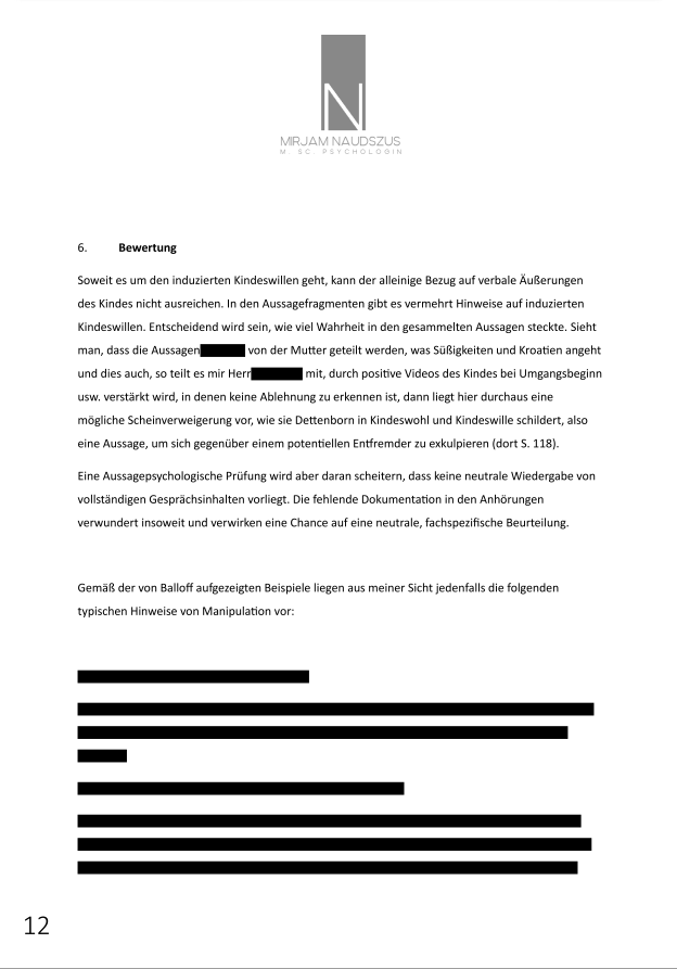 Manipulation des Kindes prüfen ab 500 €